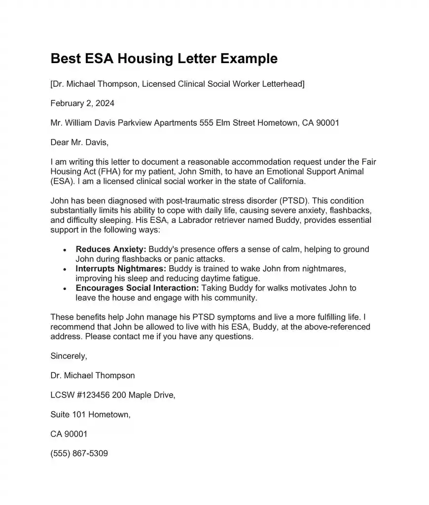 free printable esa housing letter template 04