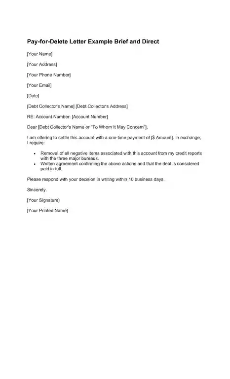 sample pay-for-delete letter template 08