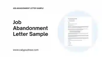 Job Abandonment Letter Sample Visual Presentation 2