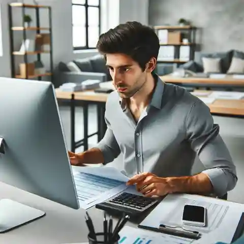 Job Description for a Payroll Specialist A male payroll specialist working in a modern office environment