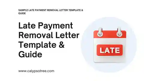Sample Late Payment Removal Letter Template Visual Charts Presentation