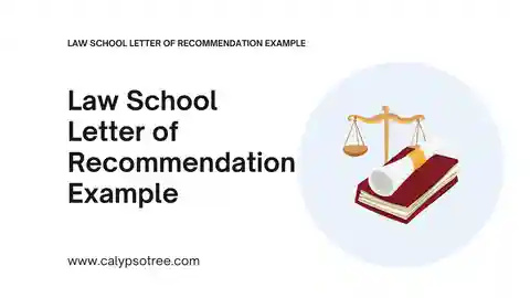 Law School Letter of Recommendation Example Presentation