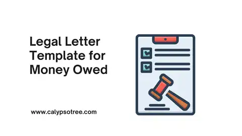 Legal Letter Template for Money Owed Presentation
