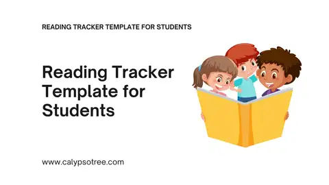20 Free Reading Tracker Template For Students - Calypso Tree