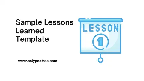 Sample Lessons Learned Template Presentation