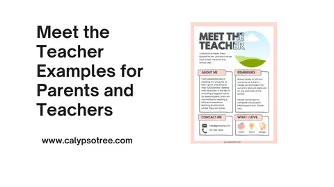 Meet the Teacher Examples for Parents and Teachers Visual Presentation