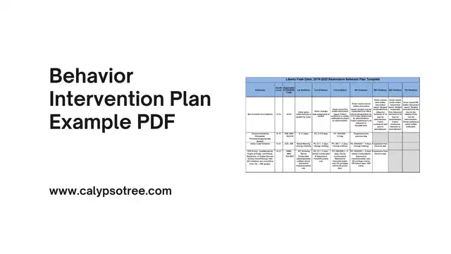 behavior intervention plan example pdf presentation